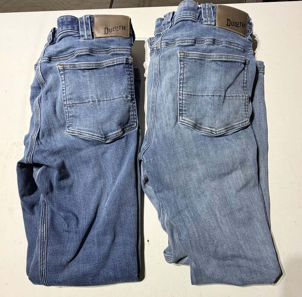 Duluth Trading Co. Ballroom Double Flex Slim Fit Jeans 36x32 Lot of 2